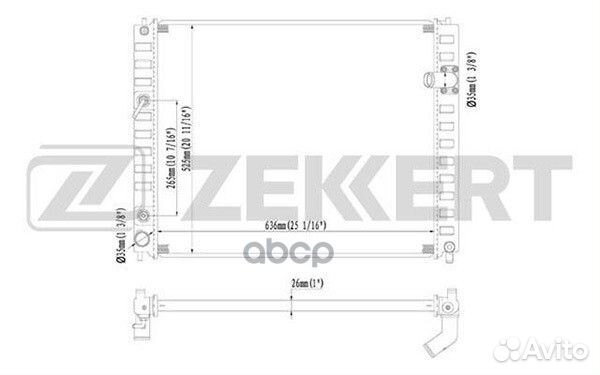 Радиатор охл. дв. Infiniti FX (S51) 08- mk1419