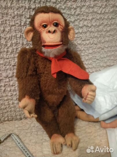 Игрушки мягкие обезьяна ГДР, собака Tsuzipet