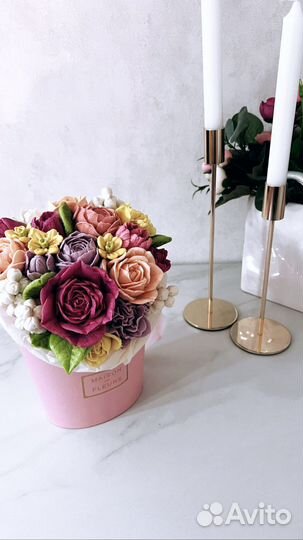 Зефирные букеты на День матери