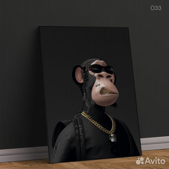 Картины на холсте. Обезьяны prime APE planet PAP