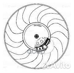 Э/вентилятор охл. для а/м Лада 2190 Гранта (1 L