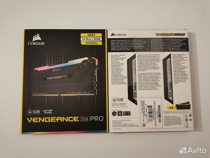 Corsair Vengeance RGB Pro 32GB (2x16GB) 3600 DDR4