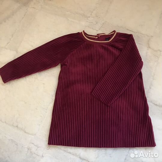 Платье велюровое reserved 74 см