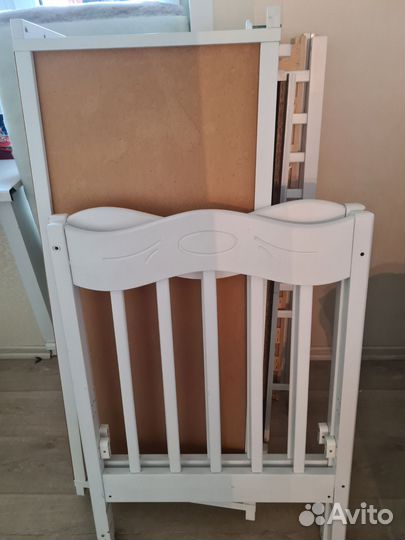 Кроватка детская Ведрусс Милена маятник продольный