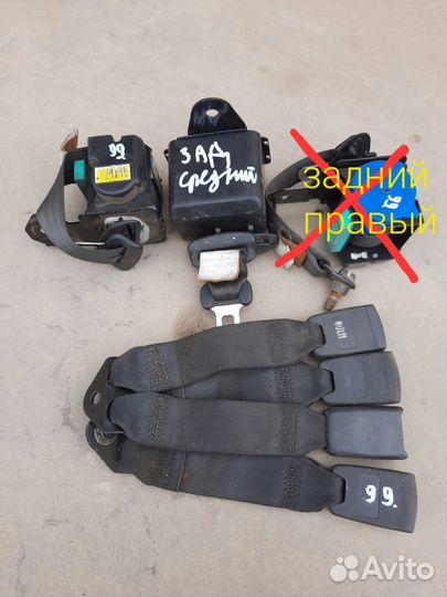 Ремень безопасности задний Chevrolet Aveo T250