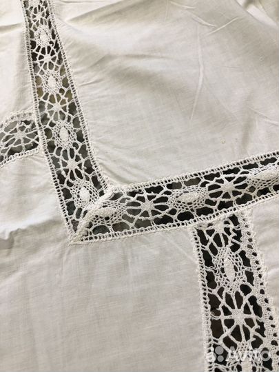 Винтажная скатерть, салфетка 80х80см