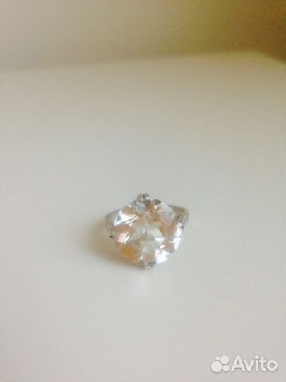 Серебро с горным хрусталем