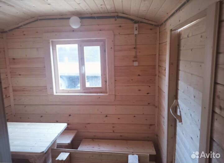 Баня мобильная из бруса 6 х 2.3