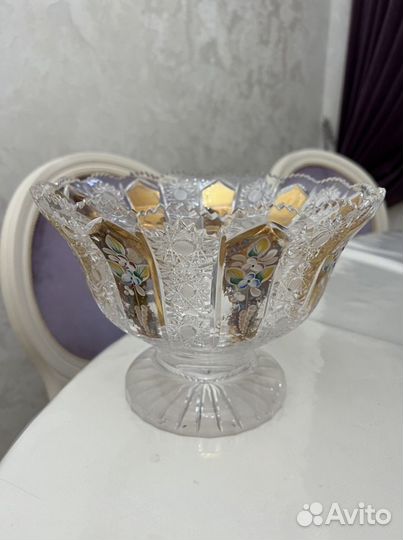 Ваза хрустальная