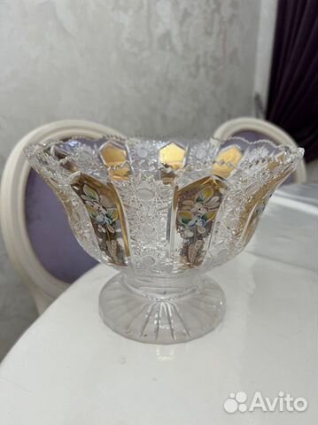 Ваза хрустальная