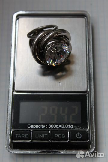 Крупное АВТОРСКОЕ коктейльное кольцо. 