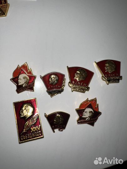 Значки СССР разные, гто, пионерские, много