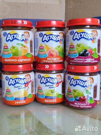 Детское питание (пюре Агуша)