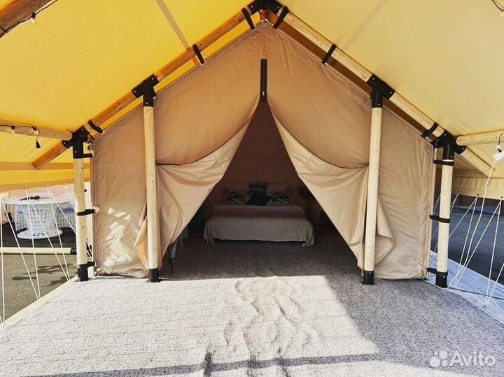 Кемпинговая сафари-палатка 4x4 в каркасе 4x4