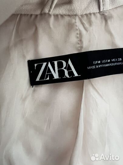 Кожаная куртка косуха zara