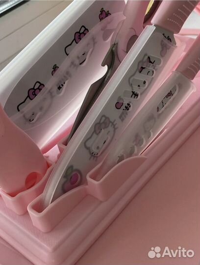 Набор ножей hello kitty новый, 7 предметов