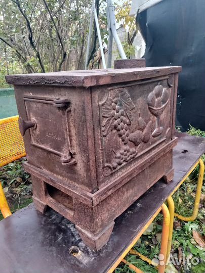 Печь буржуйка чугунная разборная СССР