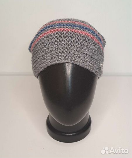 Шапка конопляная вязаная