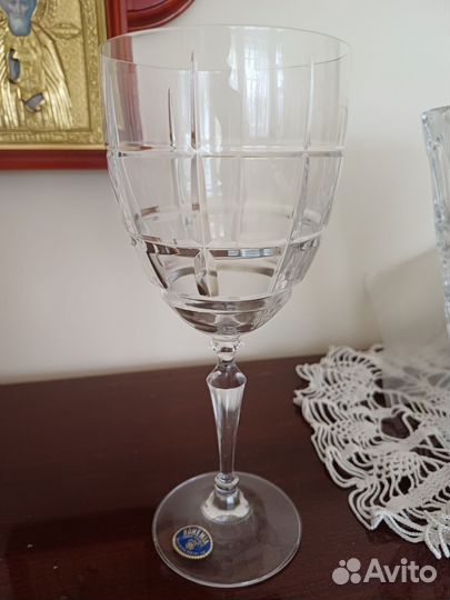 Хрустальные бокалы для вина Богемия