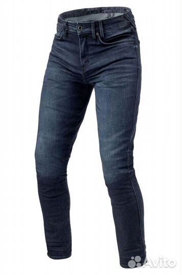 Motorradjeans Rev'It Carlin SK Dunkelblau blau