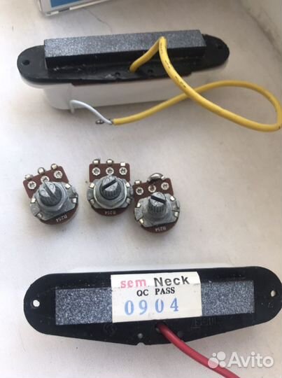 Звукосниматели и потенциометр stratocaster