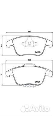 Колодки тормозные land rover range rover evoque