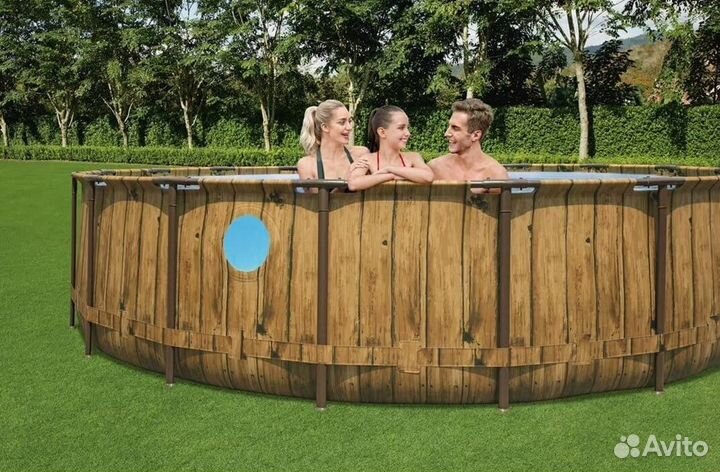 Каркасный бассейн 488х122 см Ротанг комплект