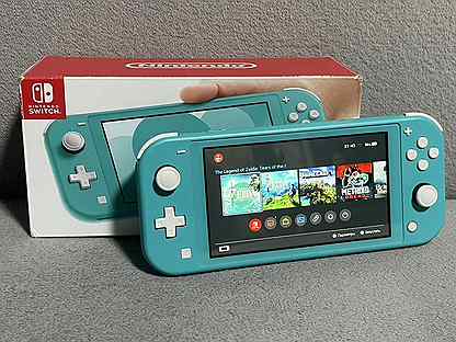 Nintendo Switch Lite Бирюзовый (Чип, 128Gb)