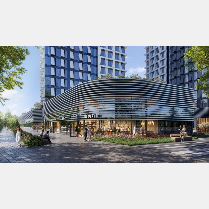 1-к. апартаменты, 43,2 м², 6/35 эт.