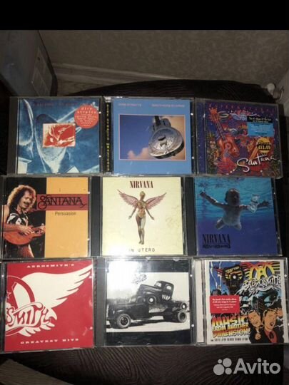 CD фирменные U2. Dire straits. Nirvana и др