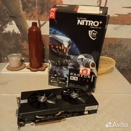 Видеокарта Sapphire Radeon rx570 Nitro + 8gb