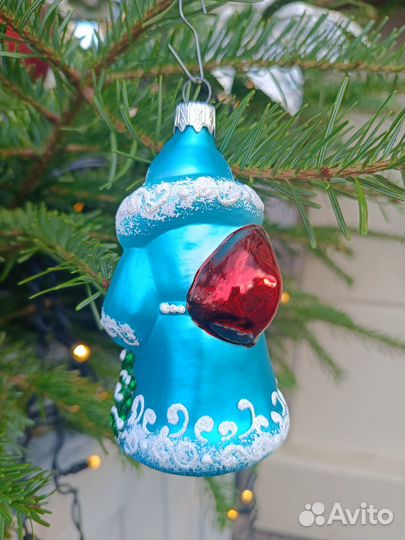 Елочные игрушки украшение Дед Мороз фабрика Элита