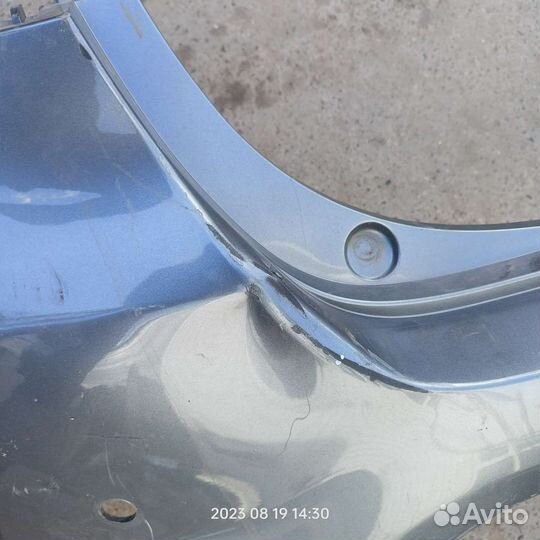 Задний бампер kia rio xline до рестайлинг