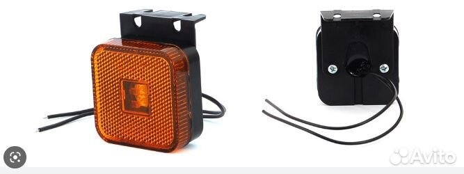 Фонарь габаритный боковой 12V/24V LED оранжевый с
