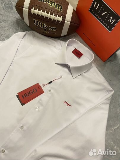 Рубашка hugo, размеры от S(46) до 2XL(54)