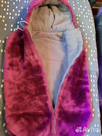 Меховой конверт в коляску