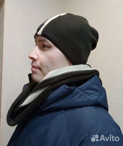 Мужская шапка спортивная Forward, с шарфом