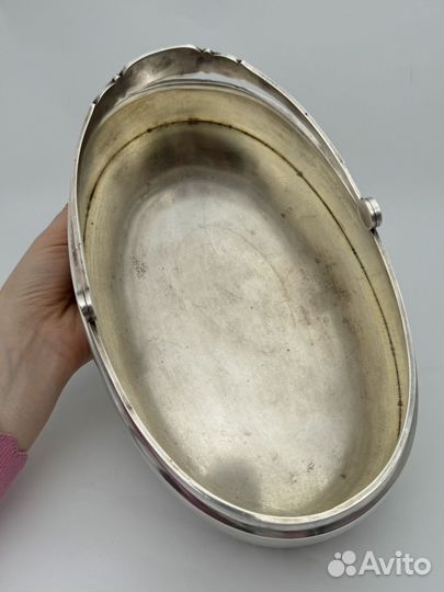 Ваза/сухарница большая серебро 84 проба 2 артель