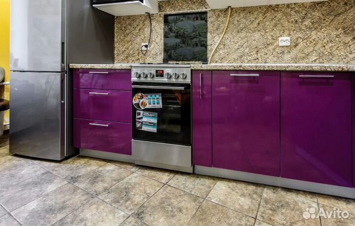 Кухня фиолетовая угловая цена за всё