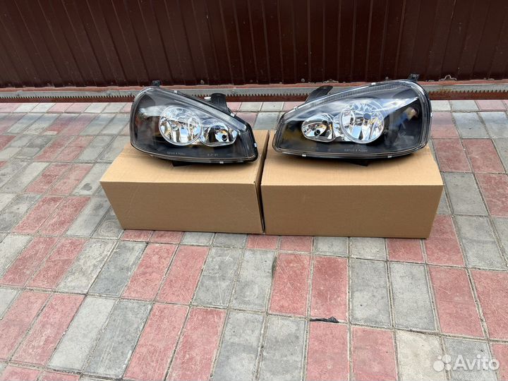 Фары 1118 калина 1 черный корпус