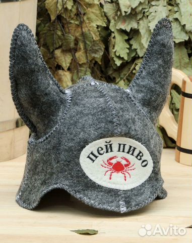 Шапка для бани и сауны. Банная шапка