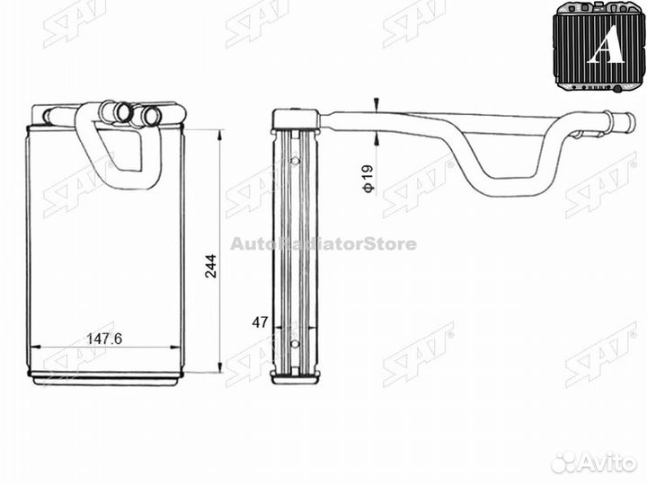 Stdtj23950 Радиатор отопителя салона nissan pathfinder/navara 04