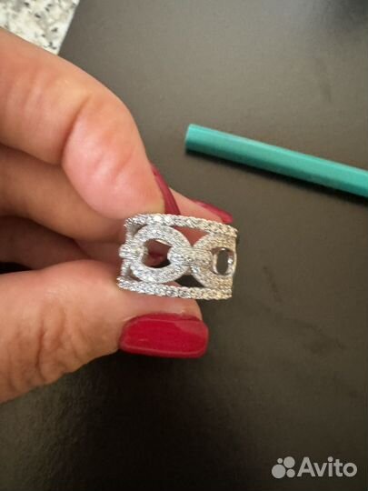 Серьги и кольцо серебро