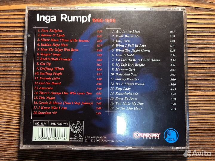 Inga Rumpf 2 cd 1966-1996 Gema