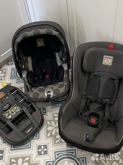 Автолюлька и автокресло с базой peg perego