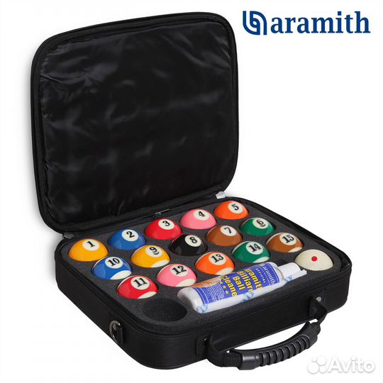 Шары Super Aramith Pro-Cup TV Pool 57,2 в кейсе