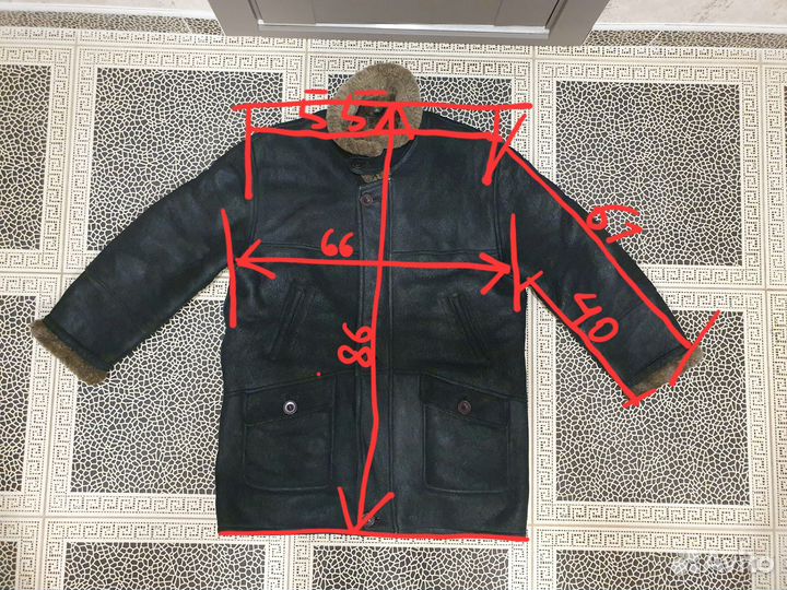 Дубленка мужская XL paolo framinco кожа