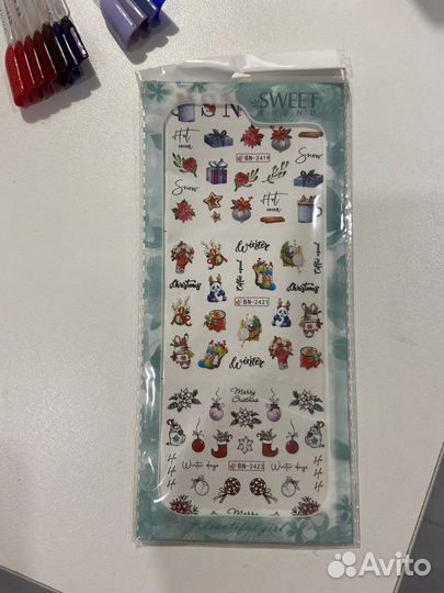 Для дизайна ногтей, наклейки, слайдеры