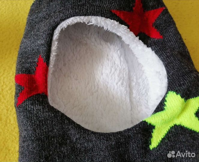 Шапка зимняя детская, шлем, балаклава на 1 год