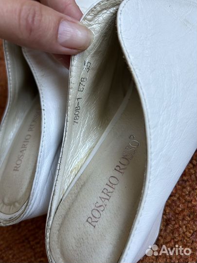 Сабы из натуральной кожи 35 размер